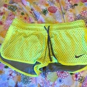 Neon Green Nike Shorts